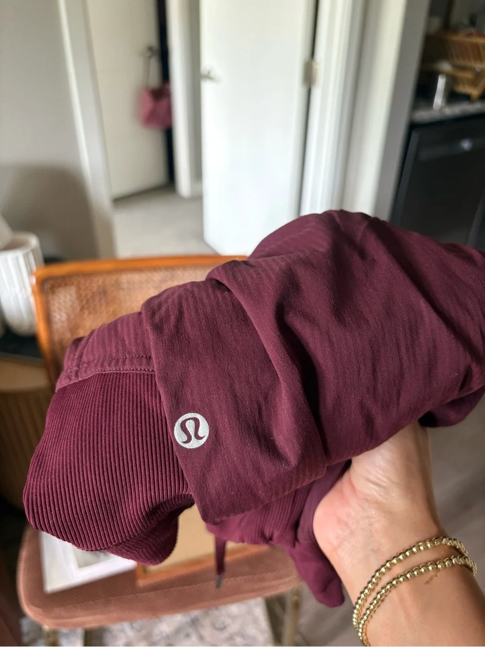 Lululemon Dance Studio Mid-Rise Jogger Full Length size 8 maroon